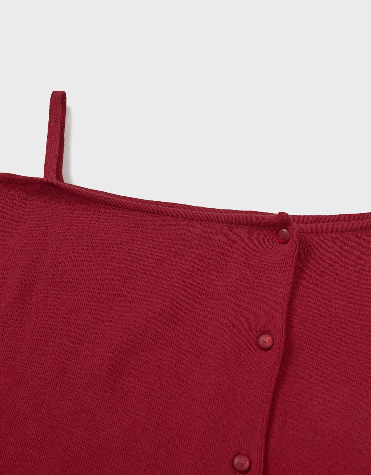 엠엠더블유(MMW) [MMW] OFF SHOULDER KNIT CARDIGAN (RED)