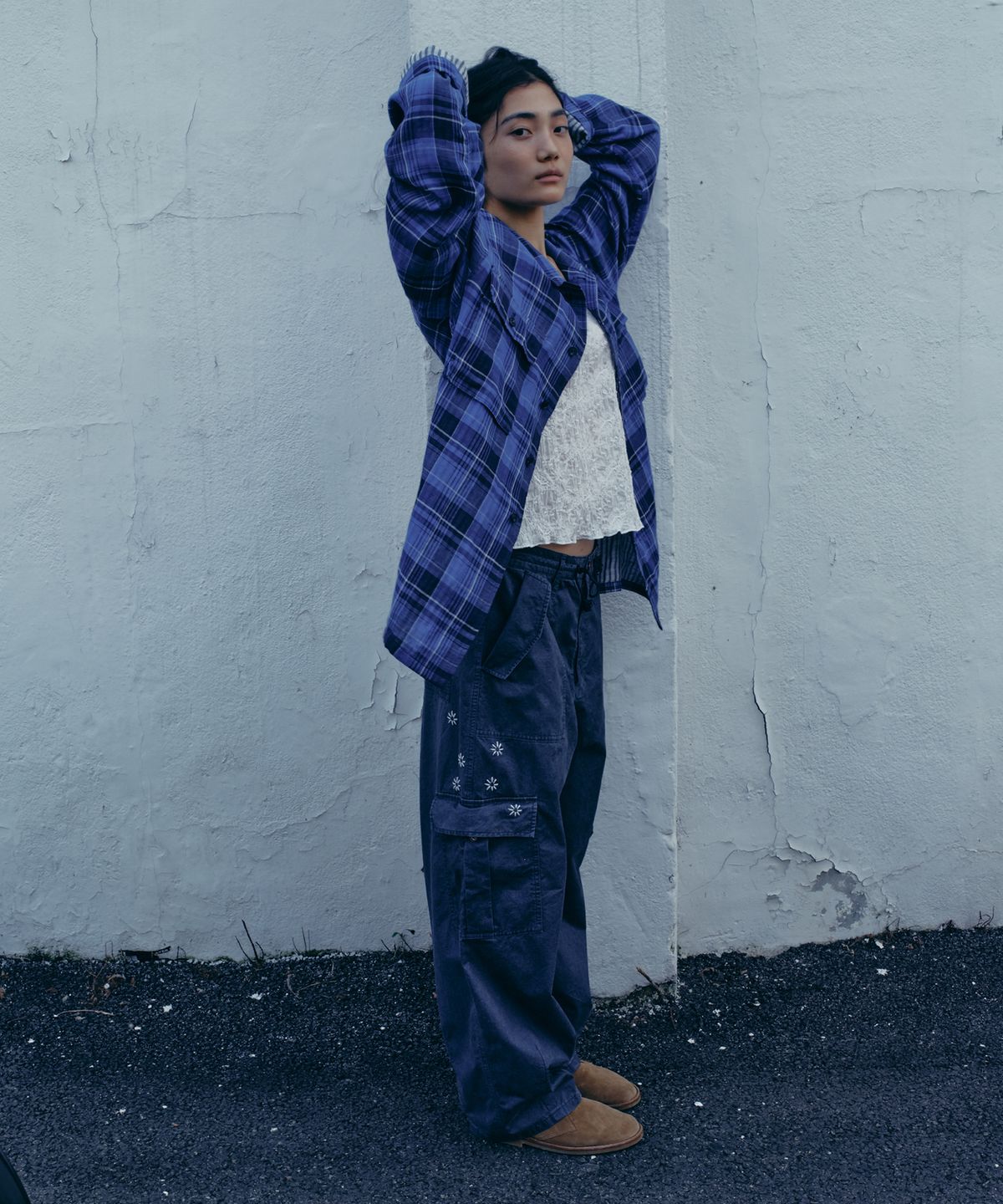프리터(FRITUR) Kyoto Cargo Pants Blue_F251PT01