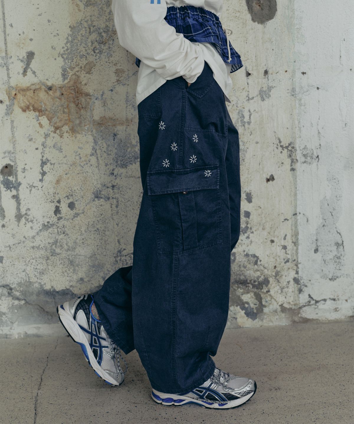 프리터(FRITUR) Kyoto Cargo Pants Blue_F251PT01