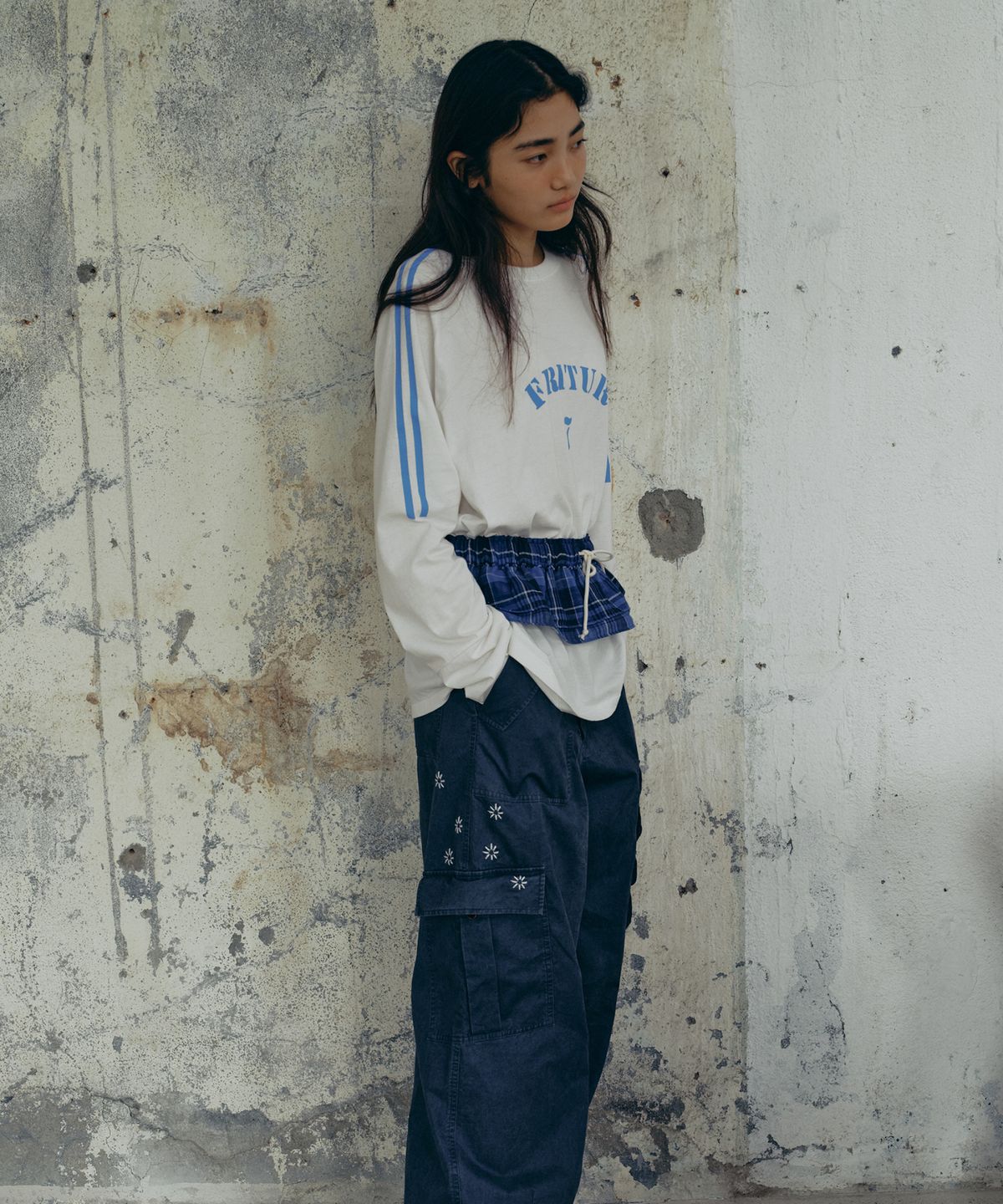 프리터(FRITUR) Kyoto Cargo Pants Blue_F251PT01