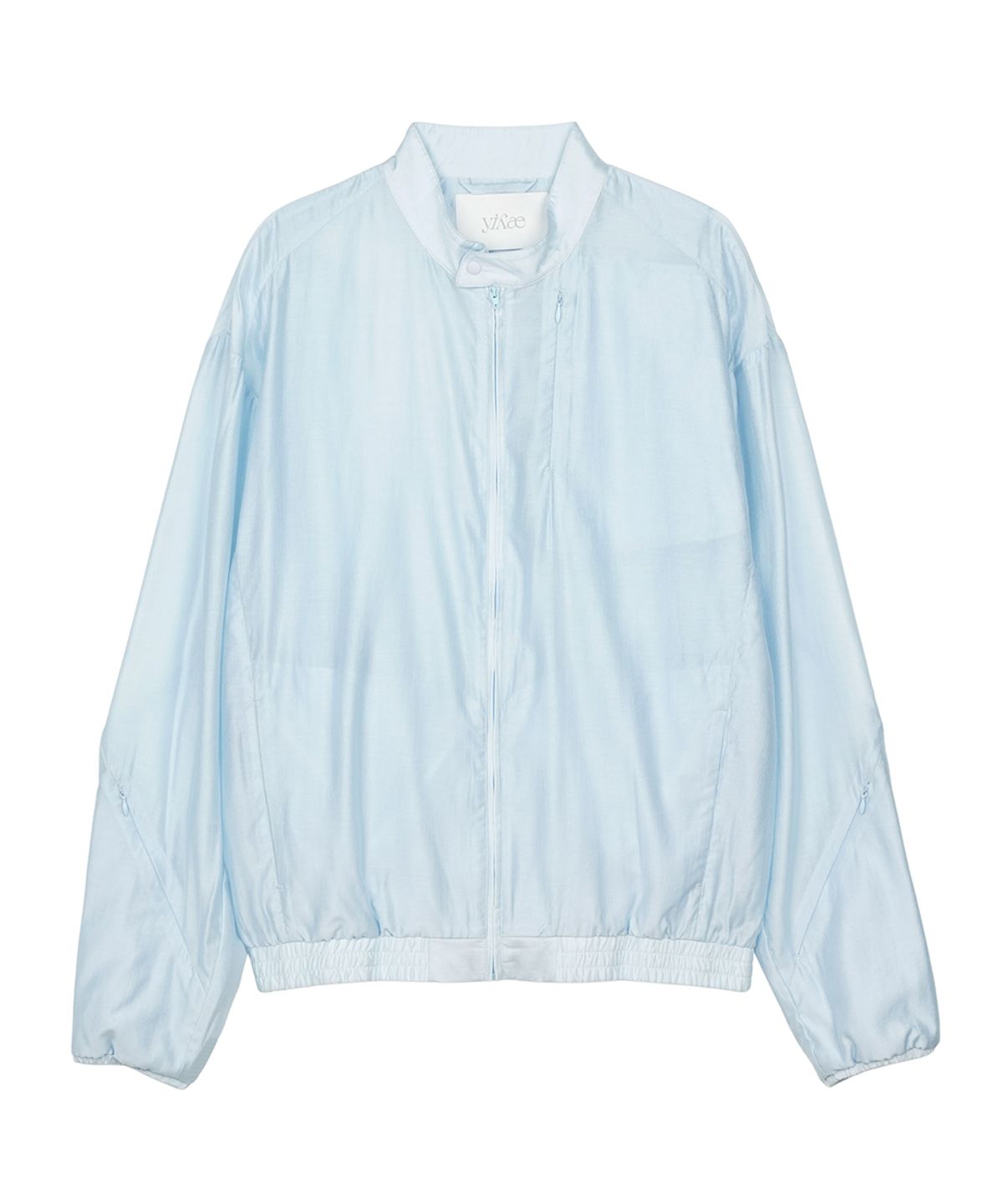 이예(YIYAE) Aether Plissé Sheer Jacket Light Blue
