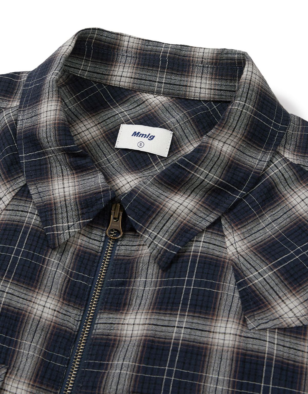엠엠엘지(MMLG) [Mmlg] DAY WRINKLED HF SHIRT (NAVY)