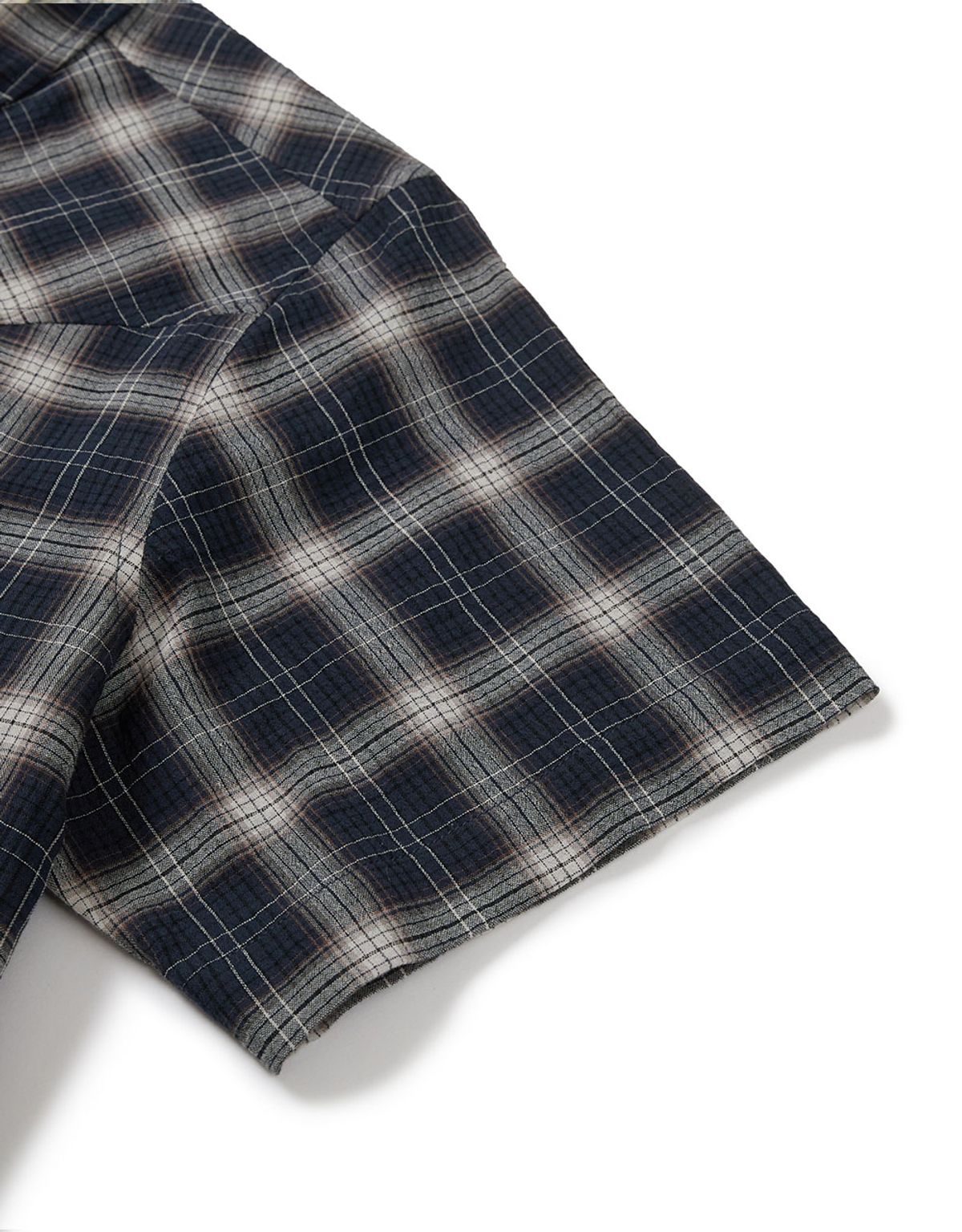 엠엠엘지(MMLG) [Mmlg] DAY WRINKLED HF SHIRT (NAVY)