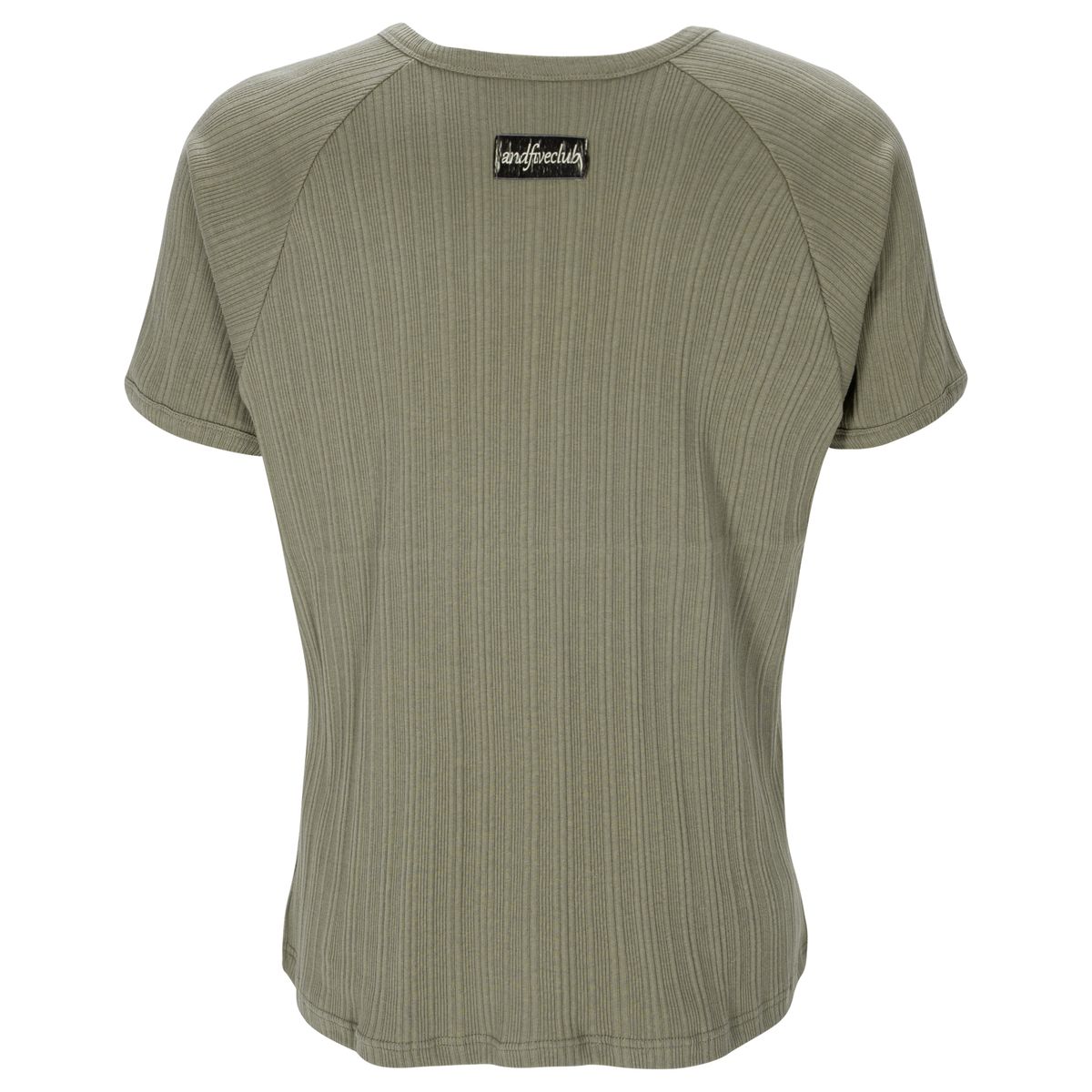 엔드파이브클럽(ANDFIVECLUB) henley neck raglan short sleeve [khaki]