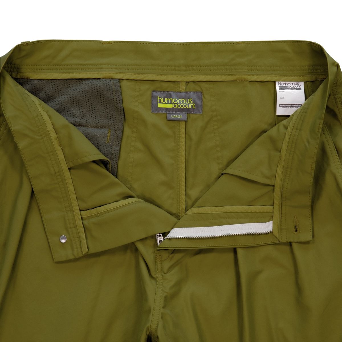 휴머러스 어카운트(HUMOROUS ACCOUNT) MANMADE SHORTS / GOLDEN OLIVE