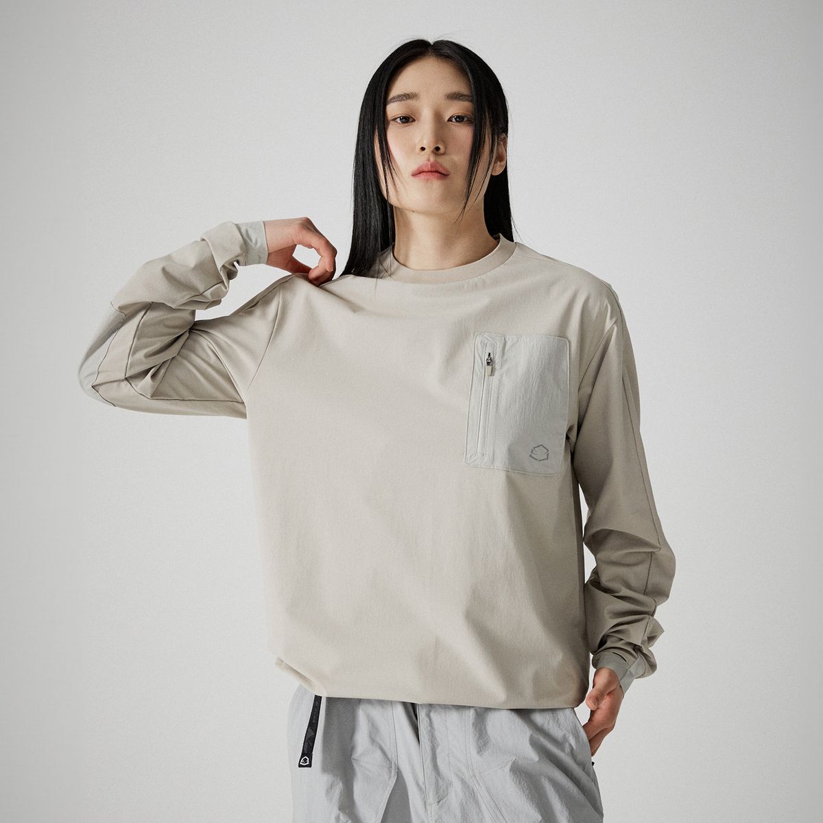 제로그램(ZEROGRAM) 텍토닉180 우븐 긴팔 티셔츠