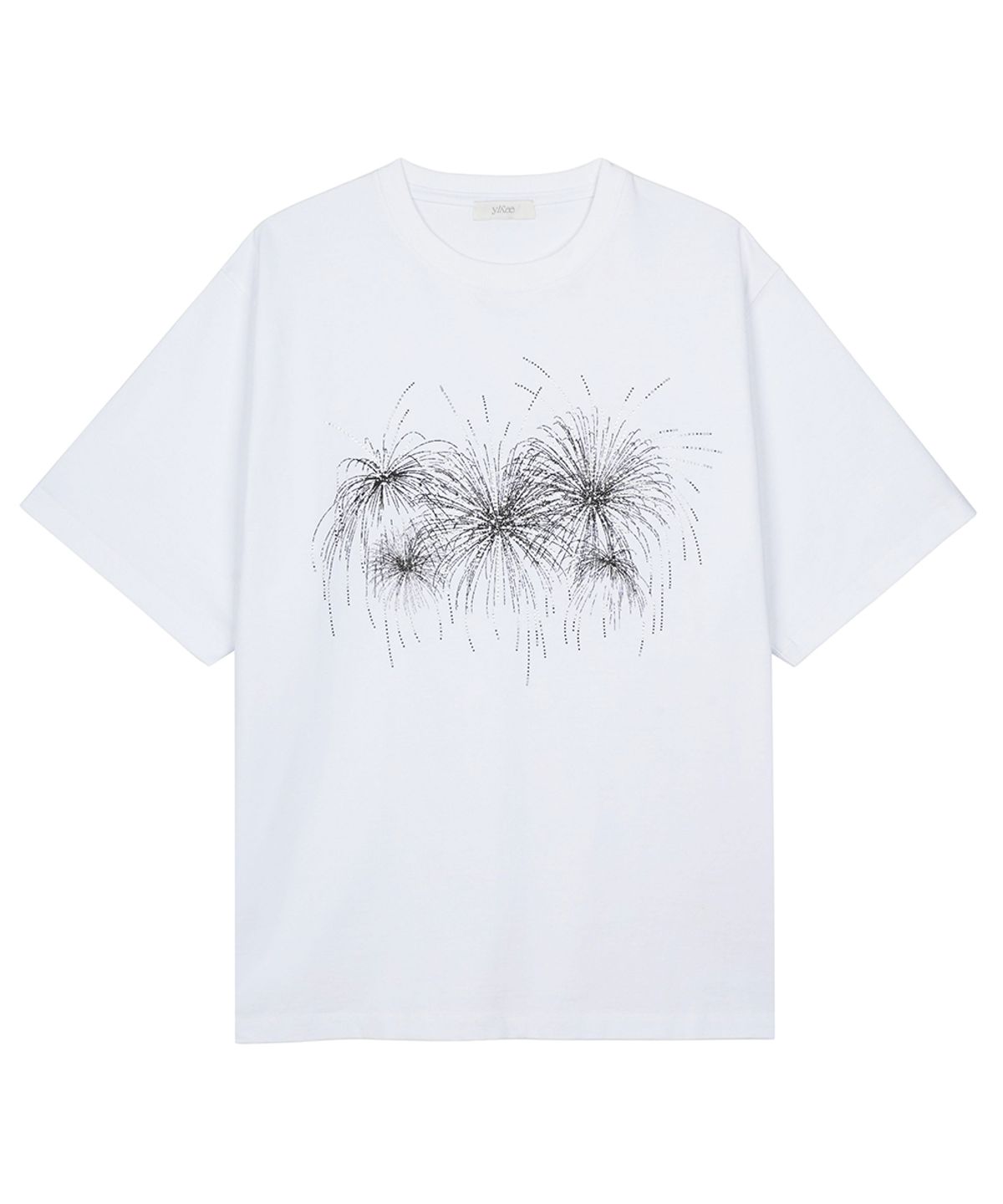 이예(YIYAE) Midnight Sparkling Gradation T-shirt White