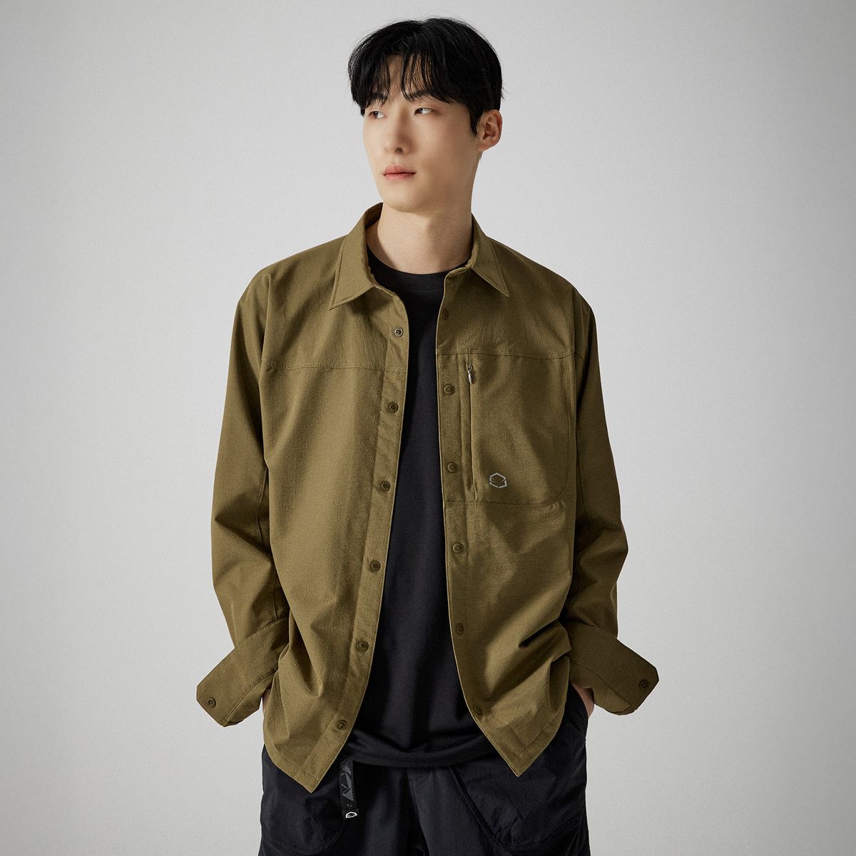 제로그램(ZEROGRAM) 오비 에어닷 긴팔 셔츠