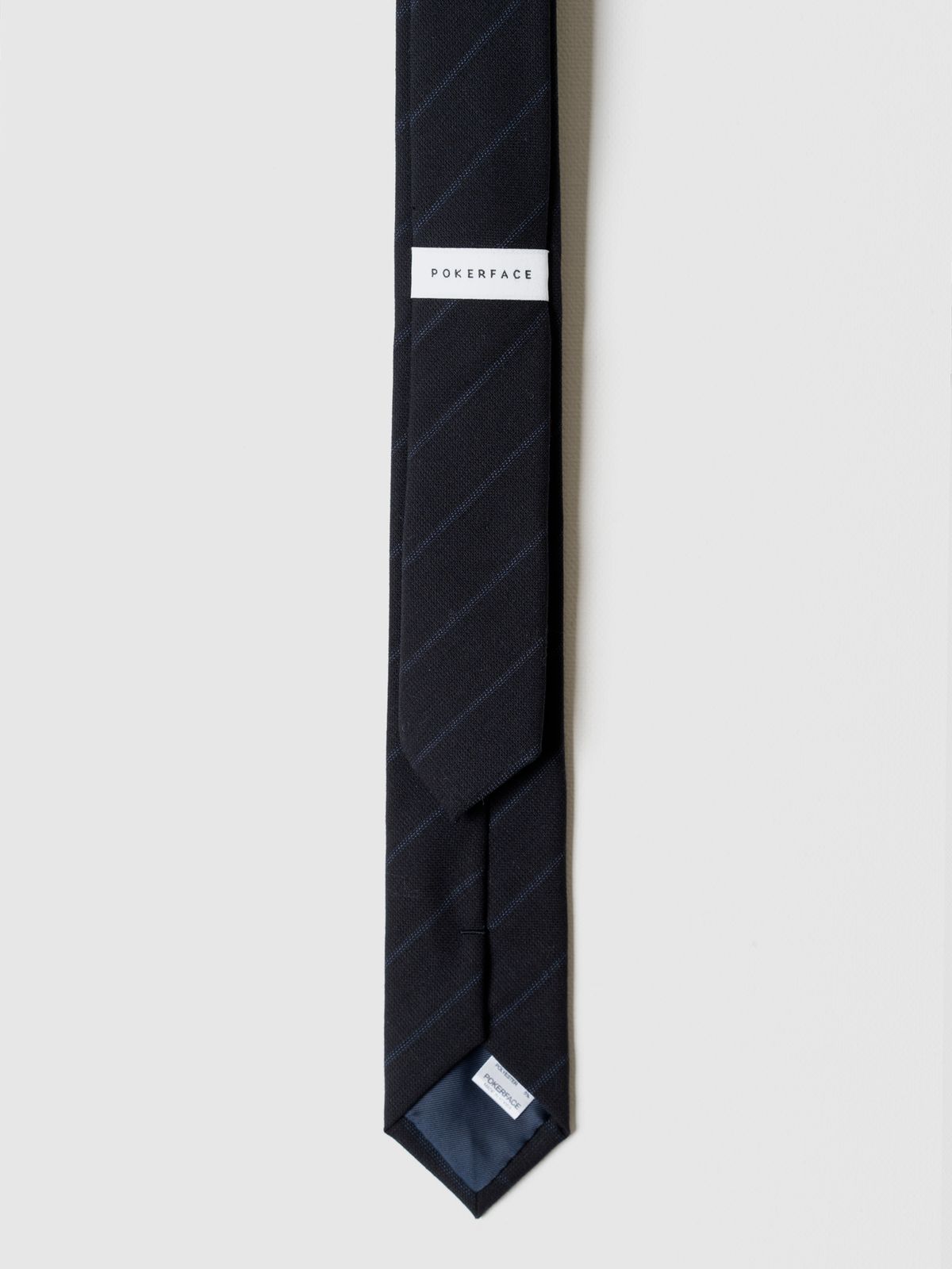 포커페이스(POKERFACE) SLIM TIE BLUE STRIPE