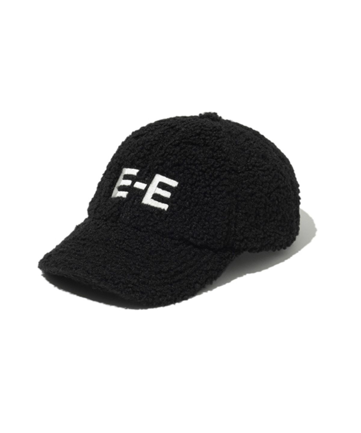 에르에르(ERER) Embroidered Detail Fleece Baseball Cap Black