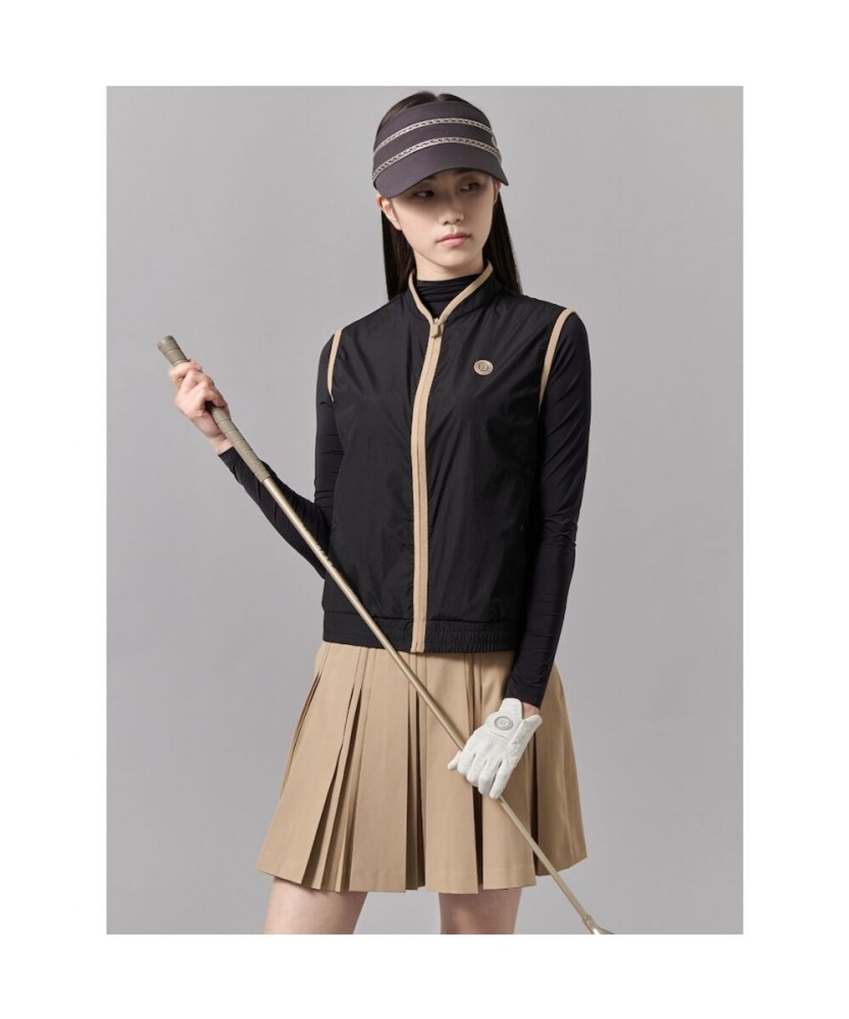 빈폴골프(BEANPOLE GOLF) 여성 봄 초경량 베스트  블랙