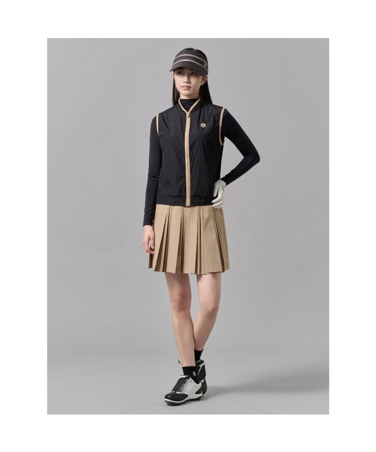 빈폴골프(BEANPOLE GOLF) 여성 봄 초경량 베스트  블랙