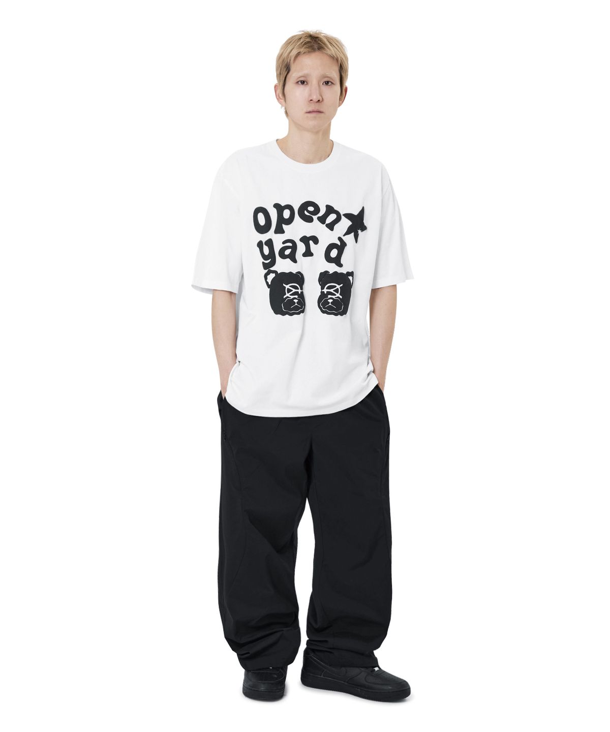 오픈야드(오와이)(OPENYARD(OY)) EMBOSSED ODOLLY TEE - WHITE
