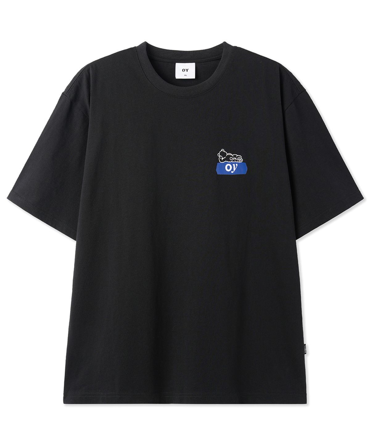 오픈야드(오와이)(OPENYARD(OY)) ODOLLY TAPE TEE - BLACK