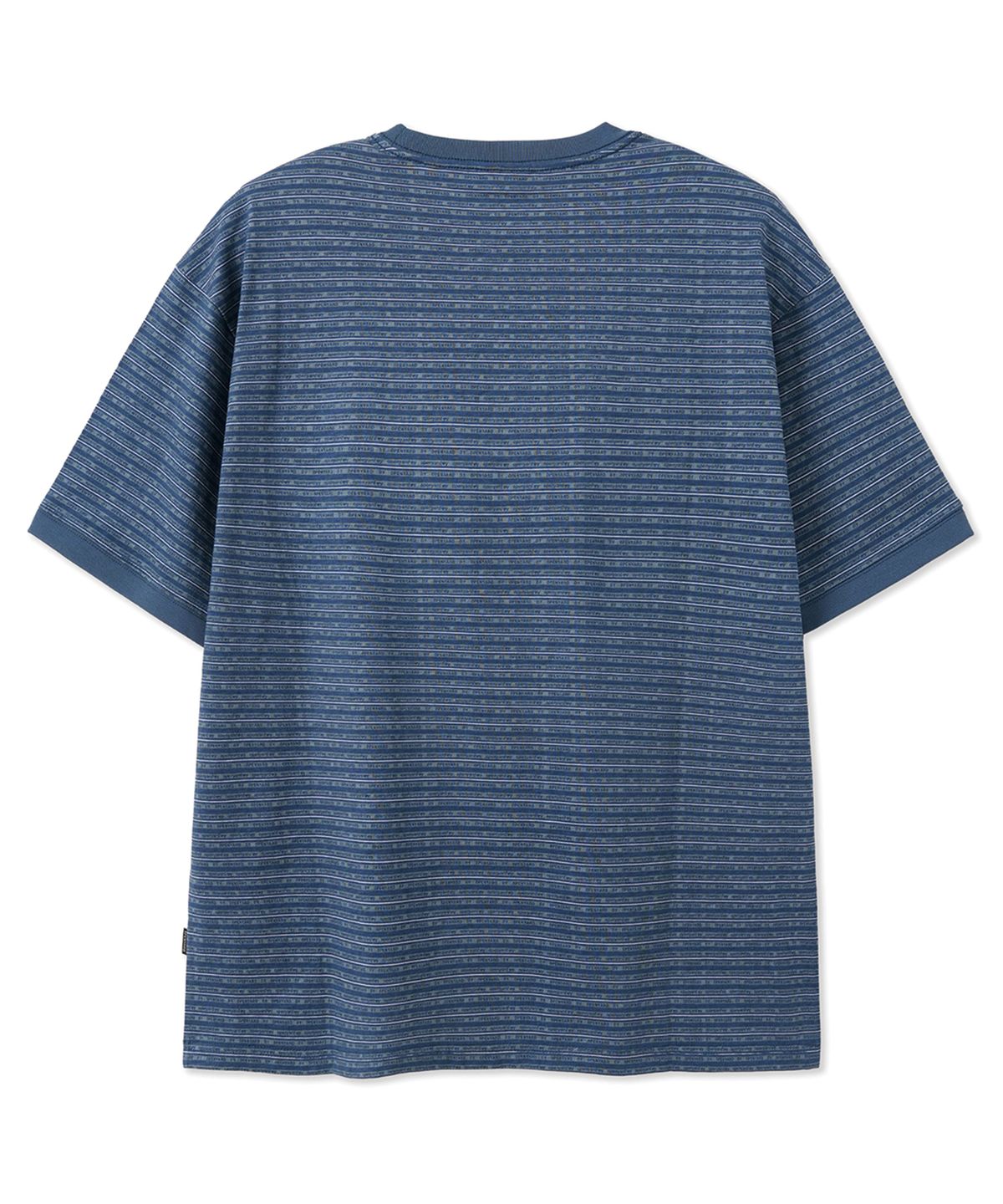 오픈야드(오와이)(OPENYARD(OY)) LOGO STRIPE RINGER TEE - NAVY