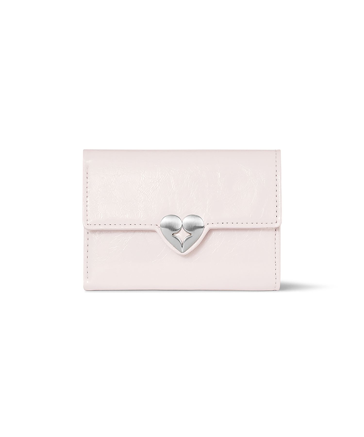MUSINSA | fennec HEARTY FLAP WALLET - BLOSSOM