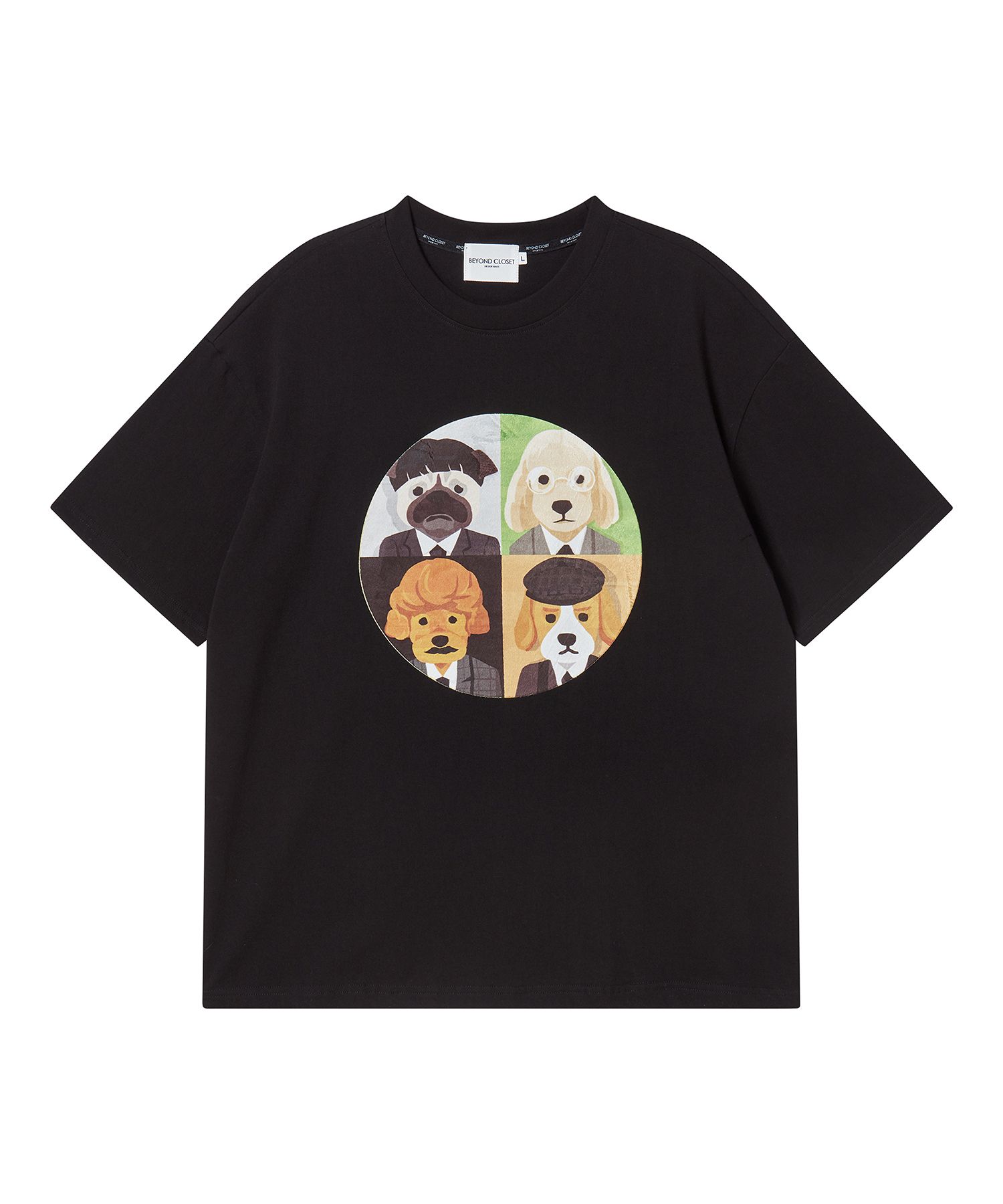 beyondclosetのILP Baseball Patch Dog Short Sleeve T-Shirt MUSINSA | BEYOND CLOSET ILP Musician Band Patch Dog Short