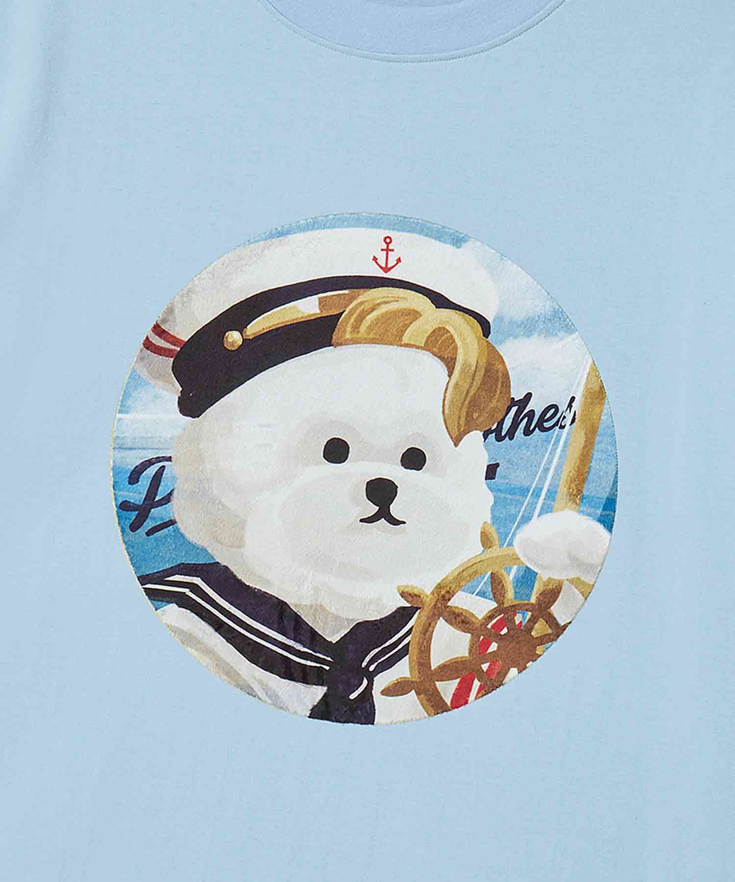 BEYOND CLOSET ♥ ILP Marine Patch Dog 1/2 T-Shirt MUSINSA | BEYOND CLOSET ILP Marine Patch Dog Short Sleeve T