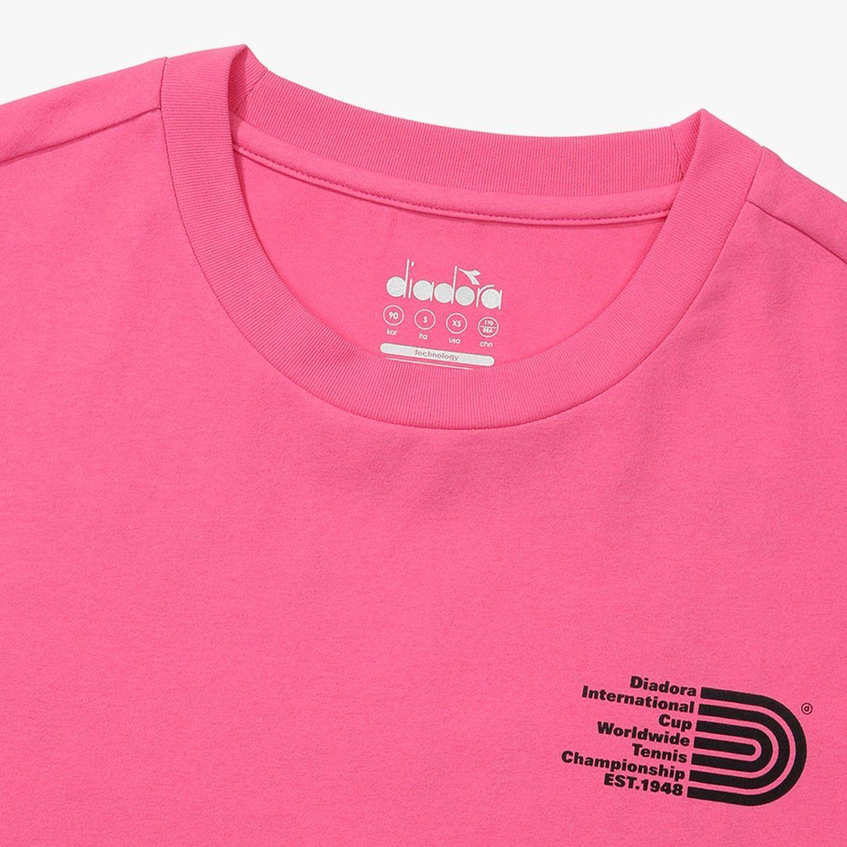 디아도라(diadora) AIRTEX DTA 반팔 티셔츠 PINK