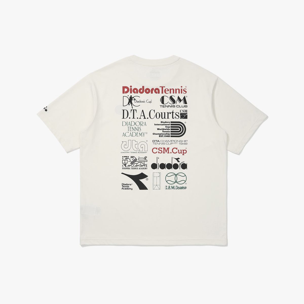 디아도라(diadora) AIRTEX DTA 반팔 티셔츠 OFF WHITE