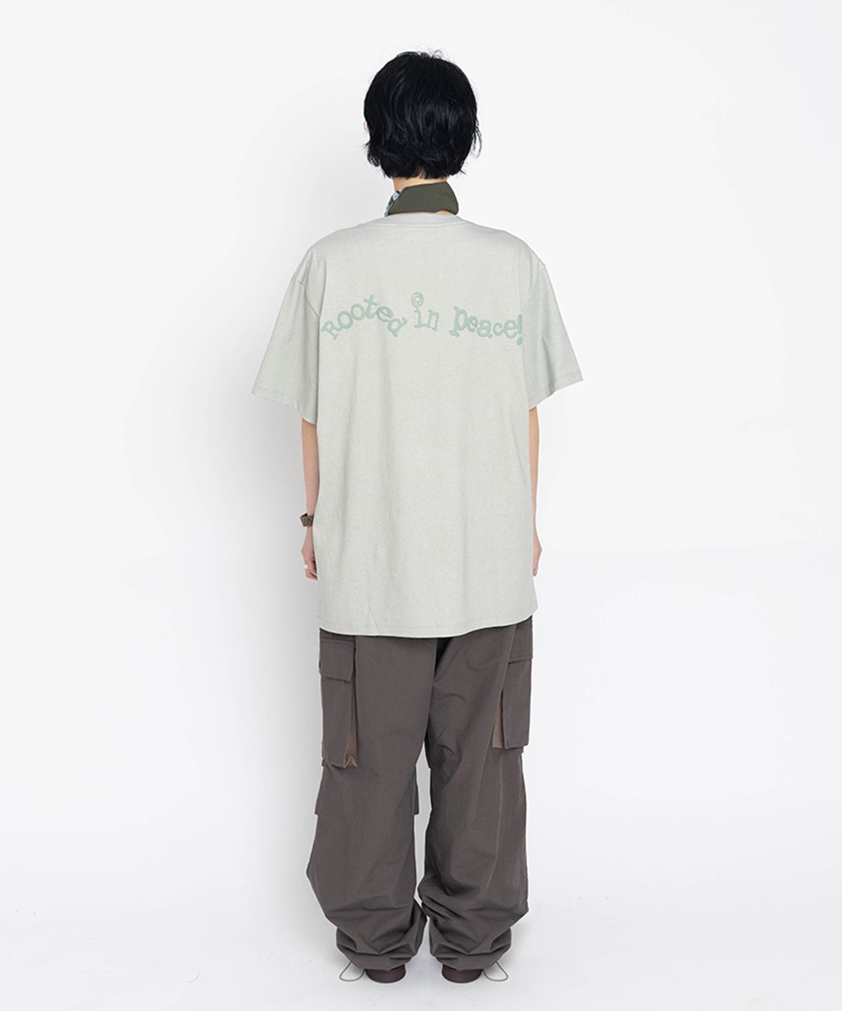 토우토우 아카이브(TOWTOW ARCHIVE) 페블 피스 반팔 티셔츠 그린