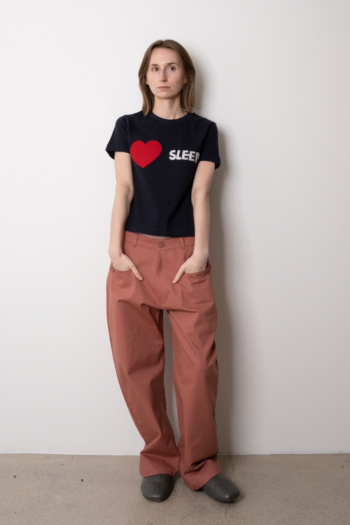 니드슬립(NEED SLEEP) 1/2 i love sleep tee [dark navy]