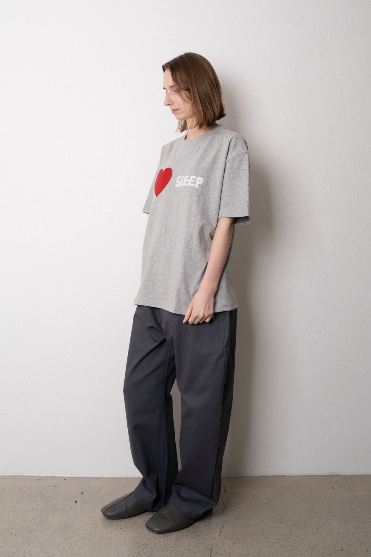 니드슬립(NEED SLEEP) i love sleep tee [melange grey]