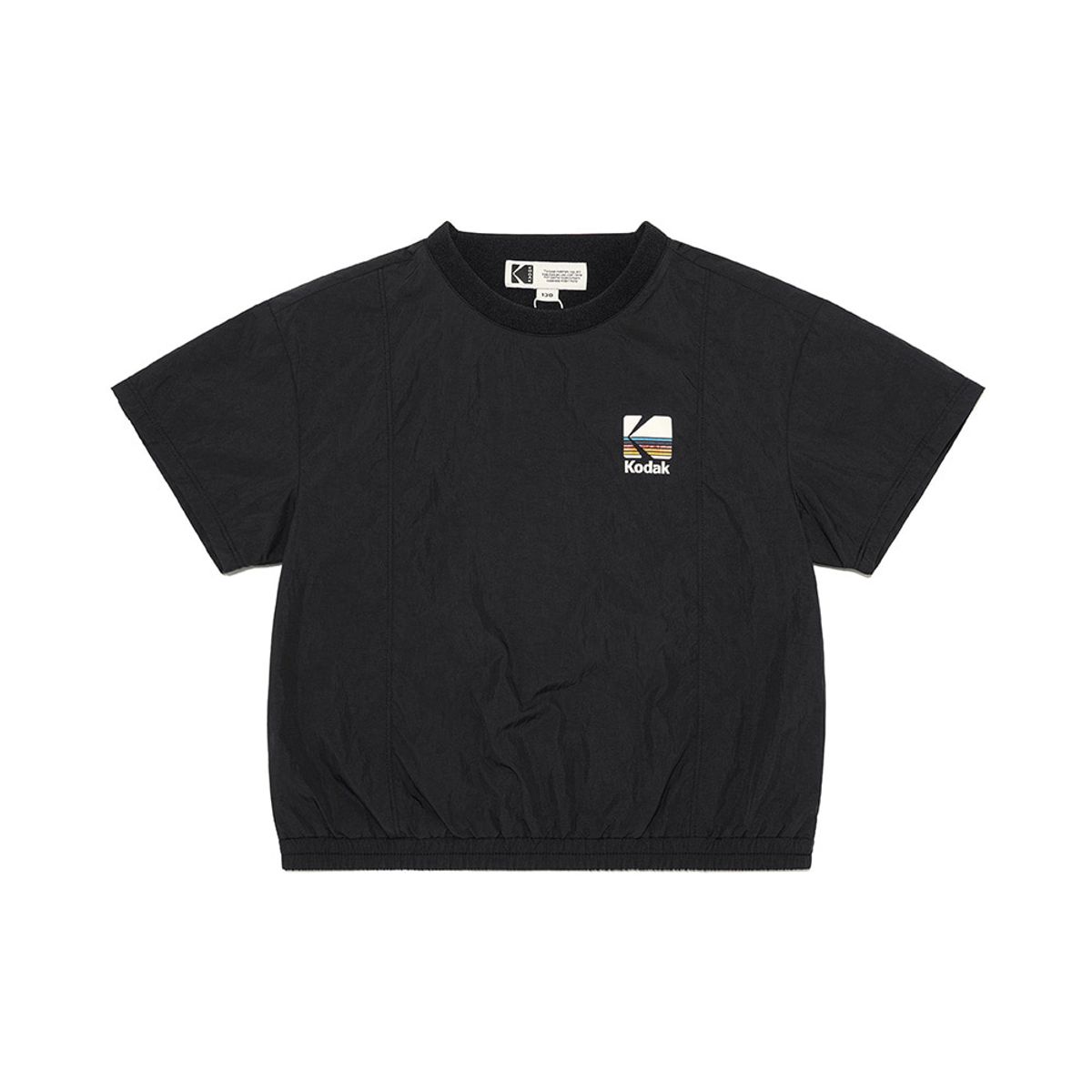 코닥 키즈(KODAK KIDS) 레인보우 우븐 반팔 피스테 키즈 BLACK