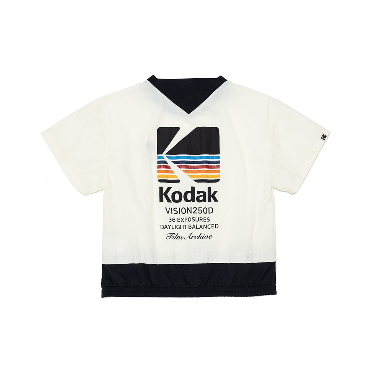 코닥 키즈(KODAK KIDS) 레인보우 우븐 반팔 피스테 키즈 IVORY