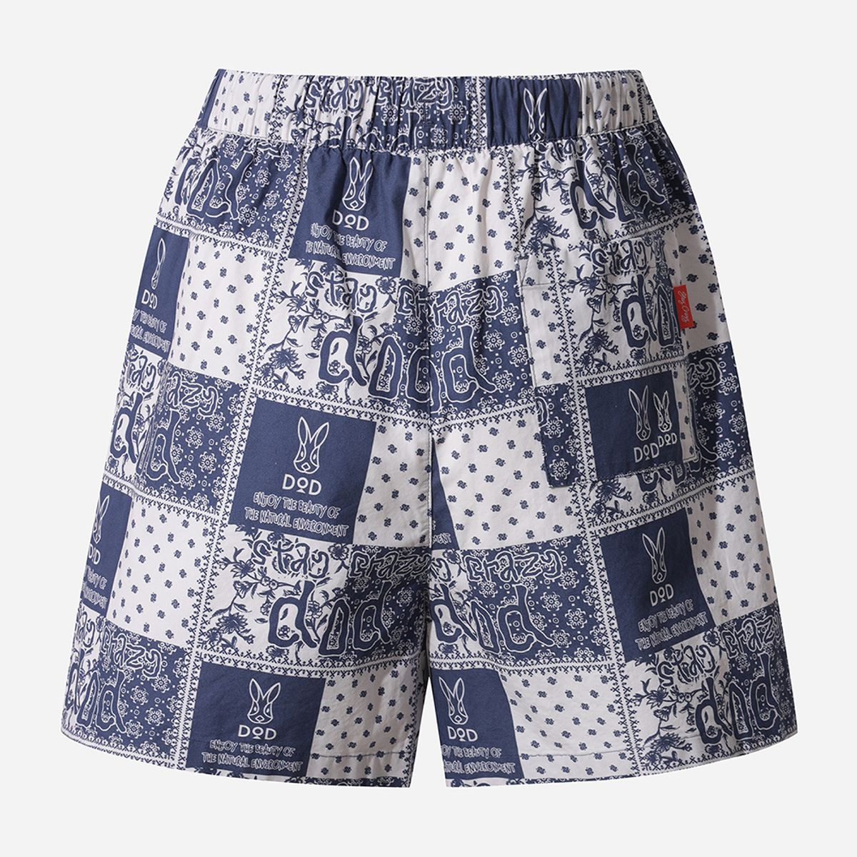 디오디(DOD) 이지 알로하 베이직 쇼츠 여자(NAVY PATTERN)