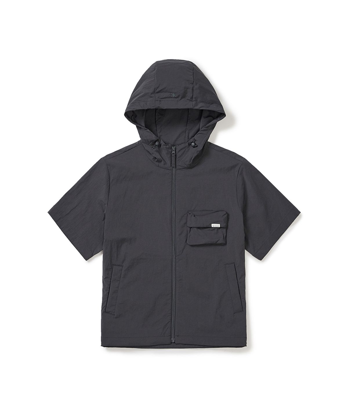 스노우피크 어패럴(SNOWPEAK APPAREL) 루트 여성 후드 반팔 바람막이 (S25MWRWB63) Charcoal