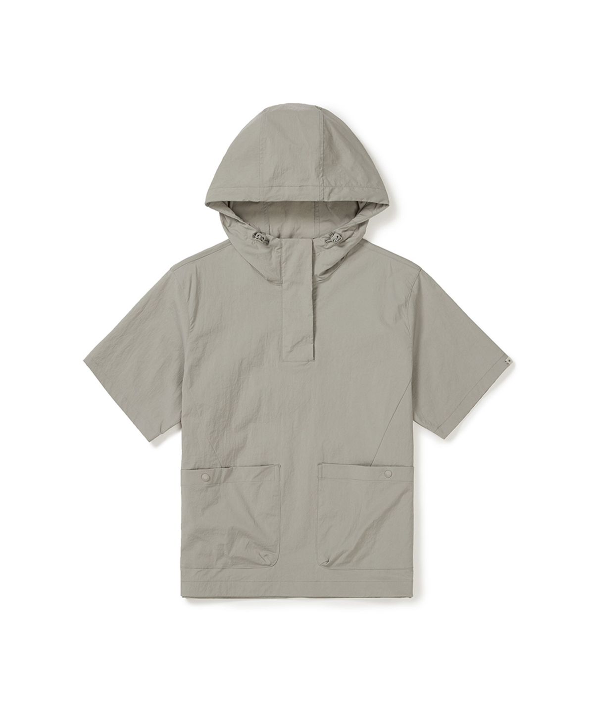스노우피크 어패럴(SNOWPEAK APPAREL) 루트 여성 후드 반팔 아노락 (S25MWRAN69) Fog Gray
