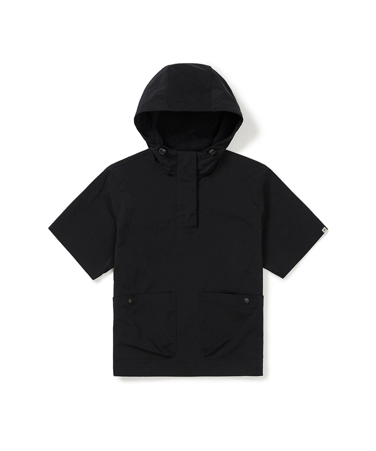 스노우피크 어패럴(SNOWPEAK APPAREL) 루트 여성 후드 반팔 아노락 (S25MWRAN69) Black