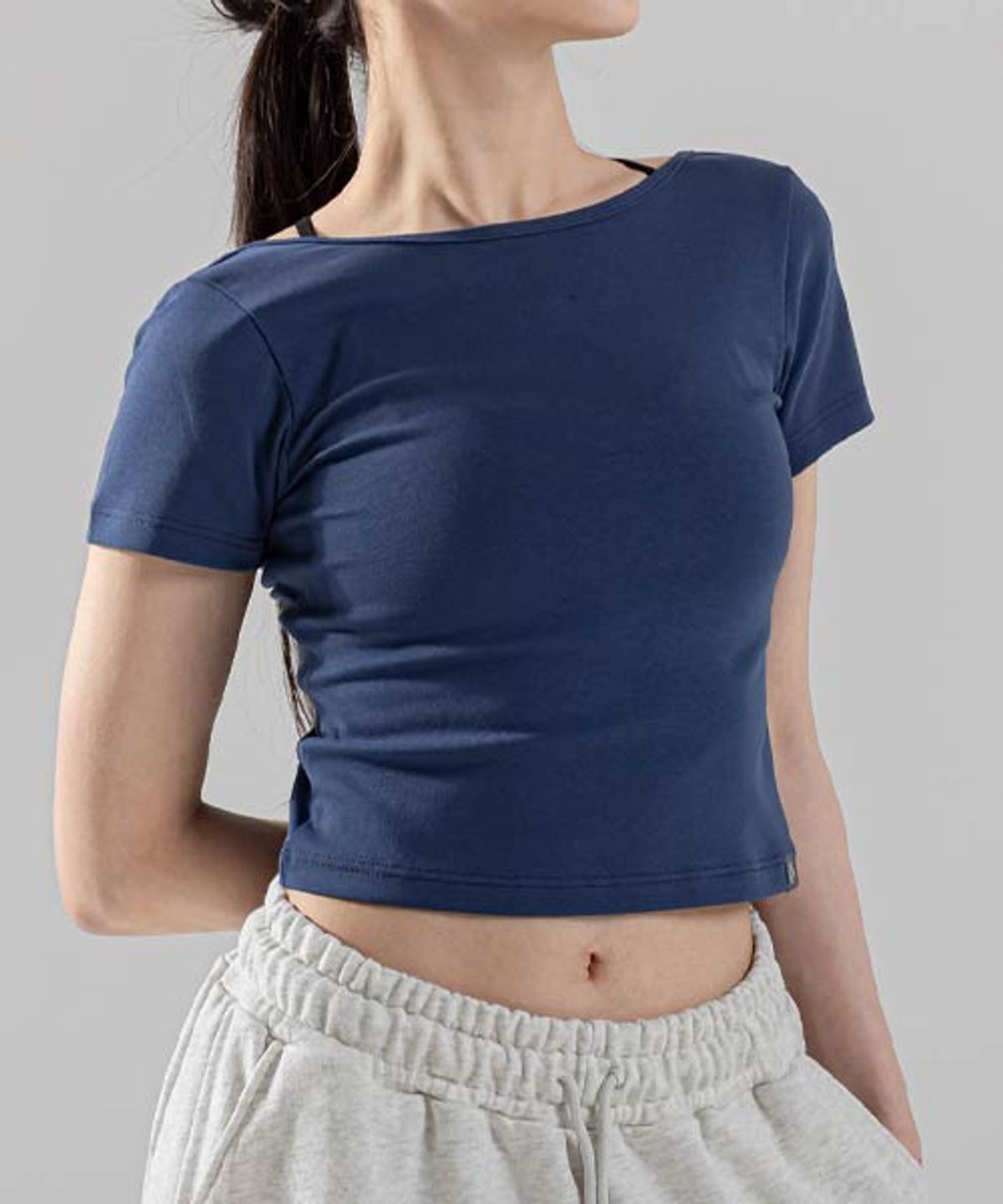 모어아웃(MOREOUT) 여성요가복 블로썸 코튼 티셔츠 4TT5453