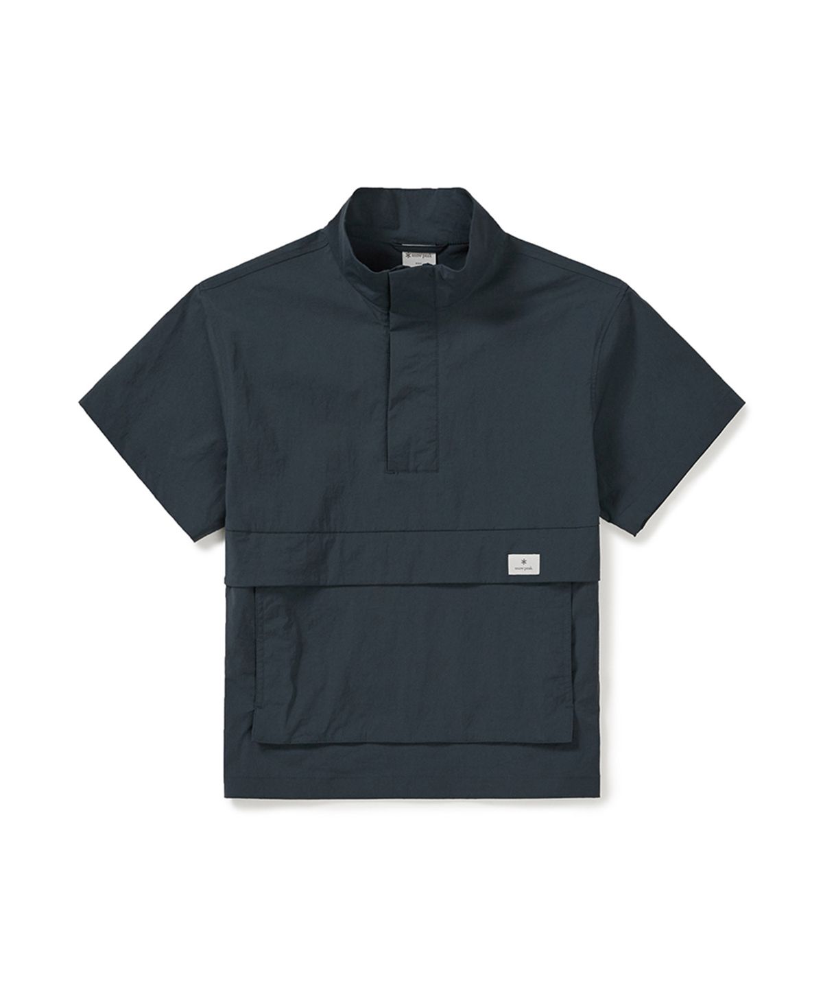 스노우피크 어패럴 키즈(SNOWPEAK APPAREL KIDS) 키즈 냉감 루트 스탠드넥 반팔 아노락 (S25MKRAN90) Vintage Green