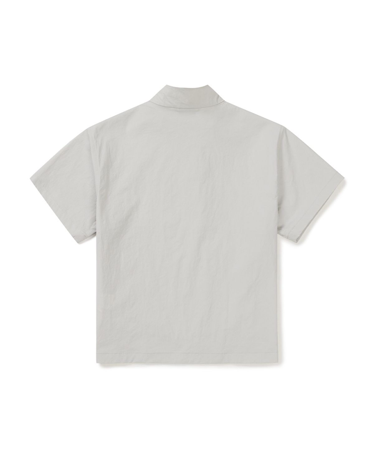 스노우피크 어패럴 키즈(SNOWPEAK APPAREL KIDS) 키즈 냉감 루트 스탠드넥 반팔 아노락 (S25MKRAN90) Ice Gray