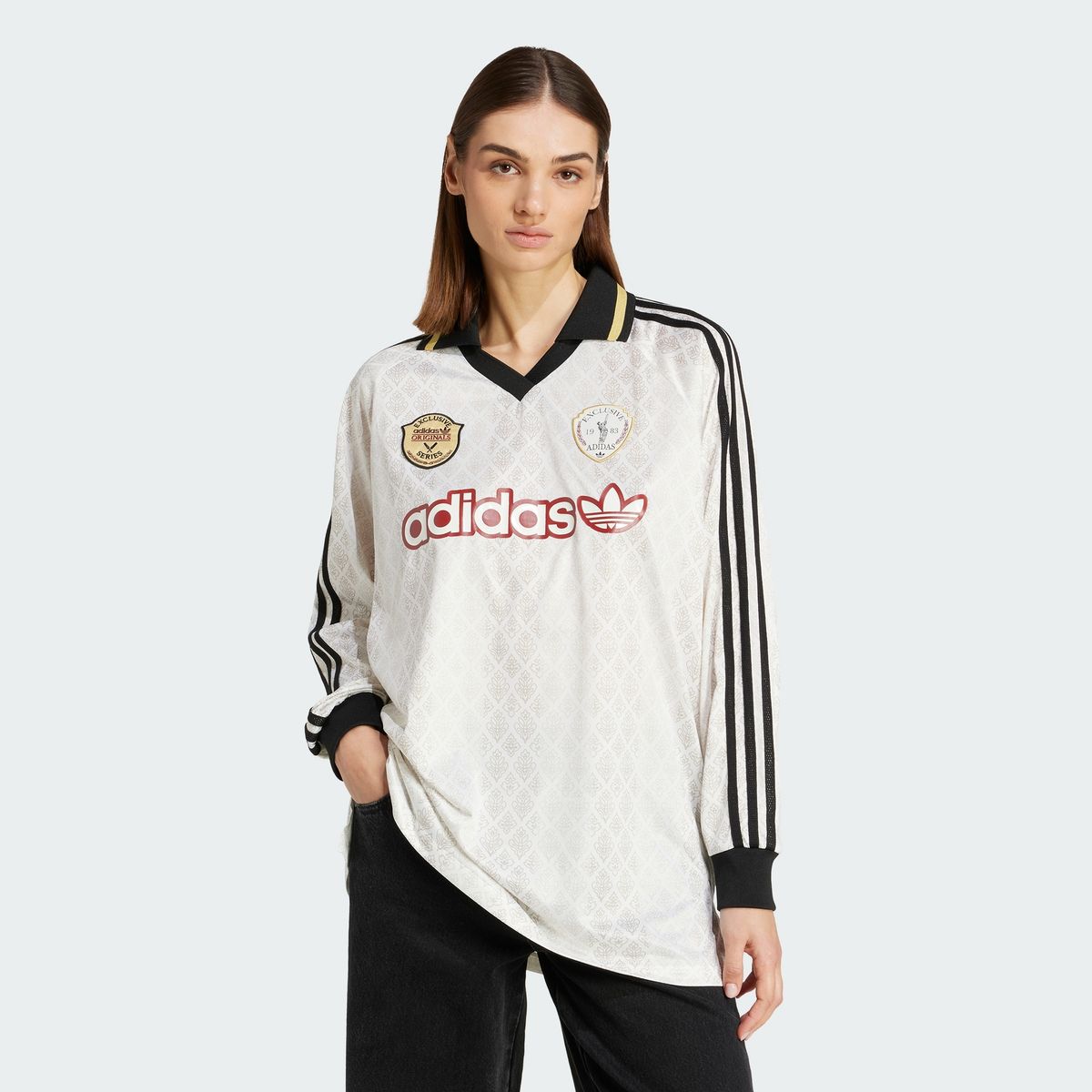 아디다스(ADIDAS) 레트로 스포츠 크리켓 인스파이어드 긴팔 저지 KA4381