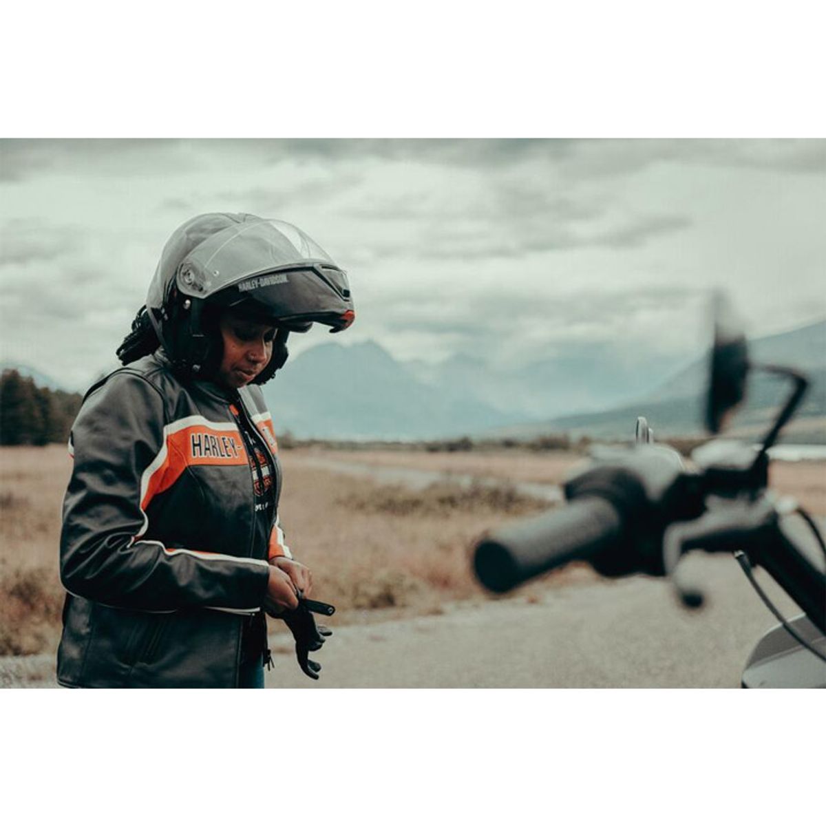 할리데이비슨(HARLEY-DAVIDSON) HD 트렌튼 라이딩 가죽재킷