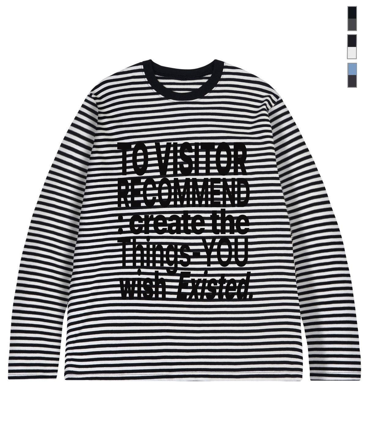 그레이버(GRAVER) [UNISEX]VISITOR 스트라이프 롱슬리브_3color