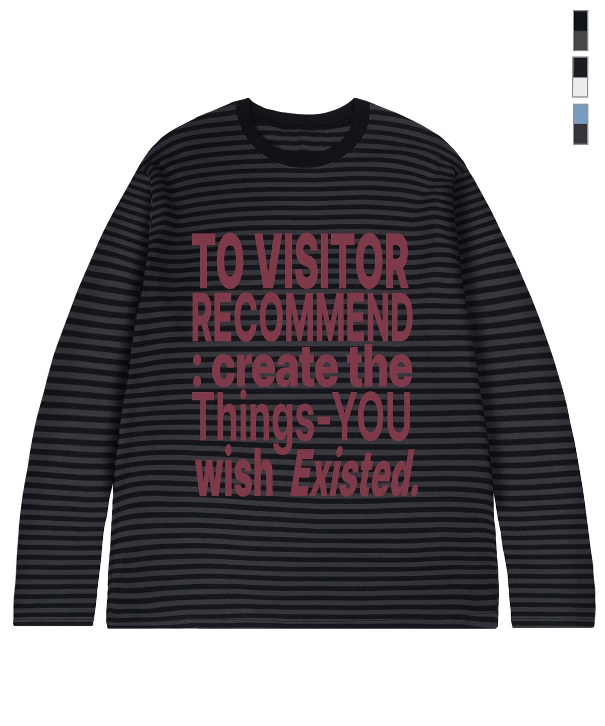 그레이버(GRAVER) [UNISEX]VISITOR 스트라이프 롱슬리브_3color