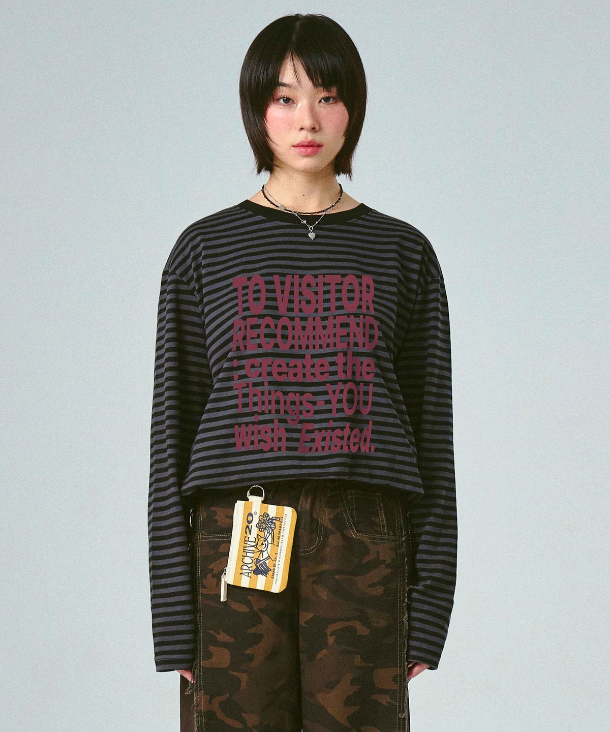 그레이버(GRAVER) [UNISEX]VISITOR 스트라이프 롱슬리브_3color