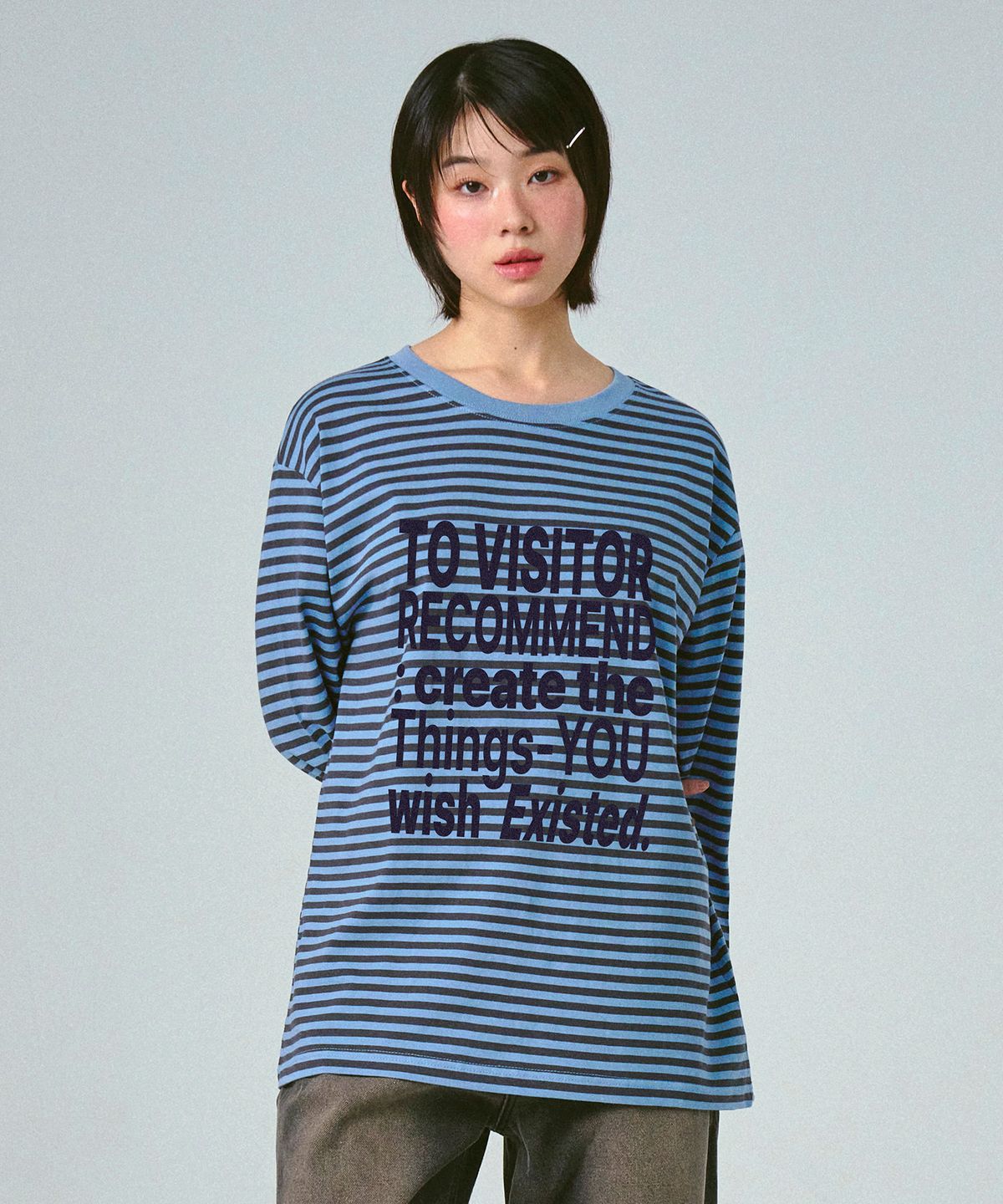 그레이버(GRAVER) [UNISEX]VISITOR 스트라이프 롱슬리브_3color