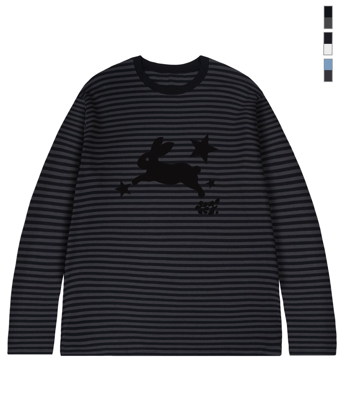 그레이버(GRAVER) [UNISEX]JUMP RABBIT 스트라이프 롱슬리브_3color