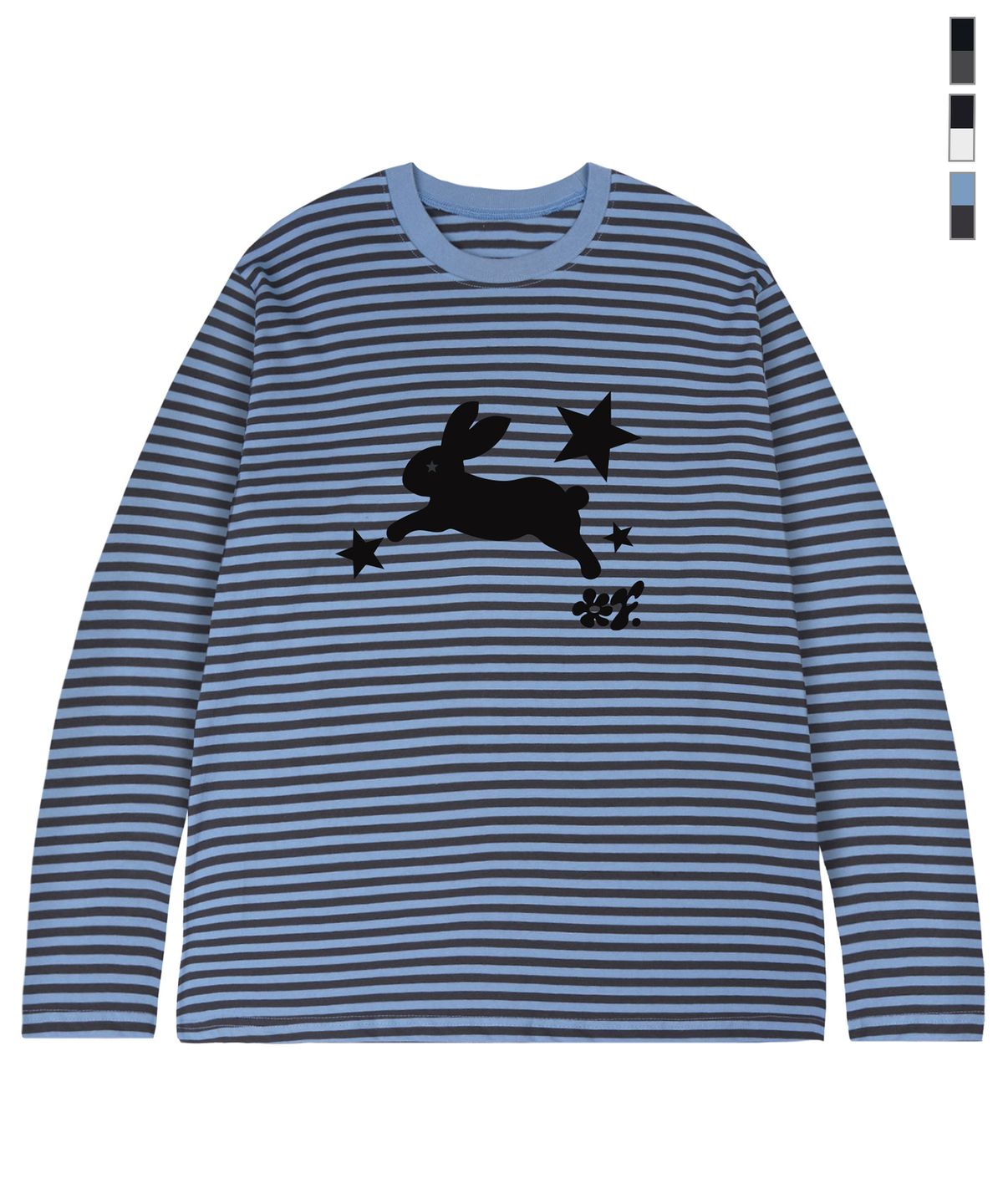 그레이버(GRAVER) [UNISEX]JUMP RABBIT 스트라이프 롱슬리브_3color