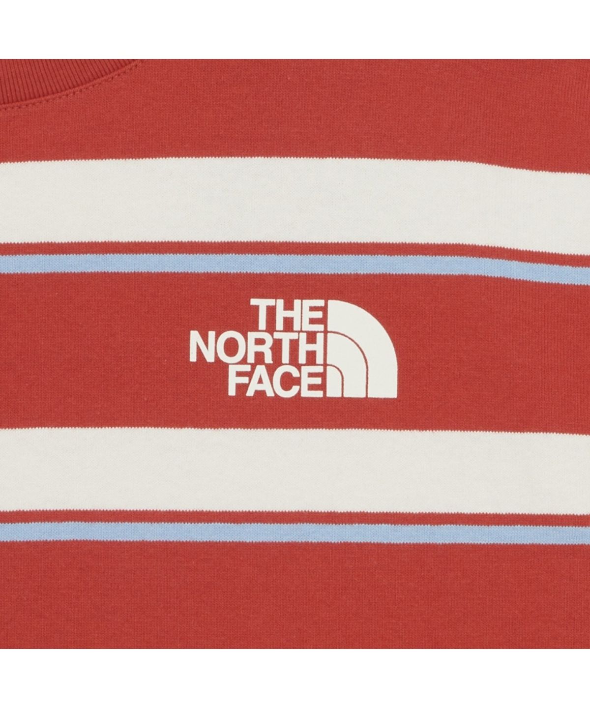 노스페이스(THE NORTH FACE) NT7UR28C 듀로 스트라이프 반팔 티셔츠 TOMATO