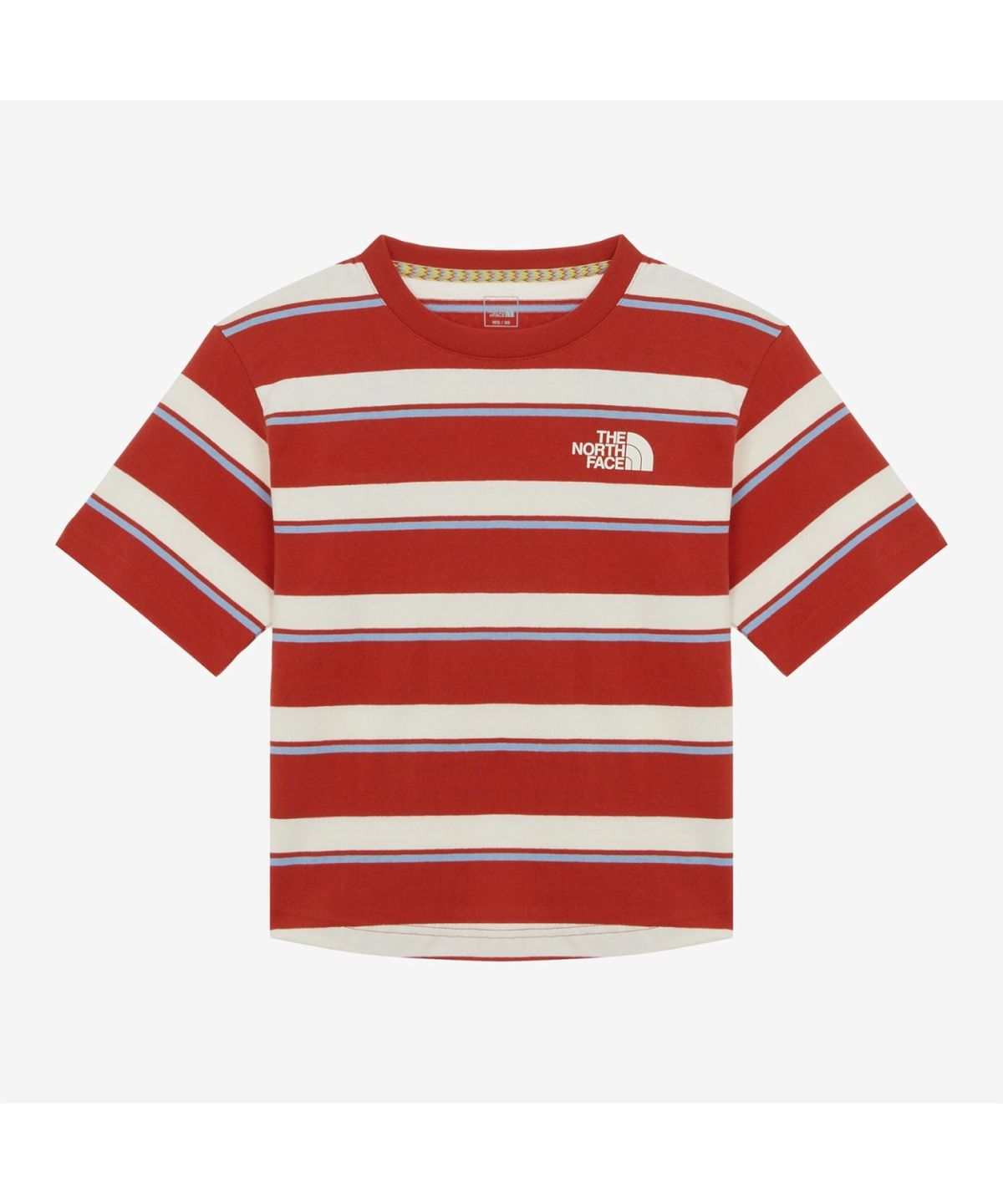 노스페이스(THE NORTH FACE) NT7UR28C 듀로 스트라이프 반팔 티셔츠 TOMATO