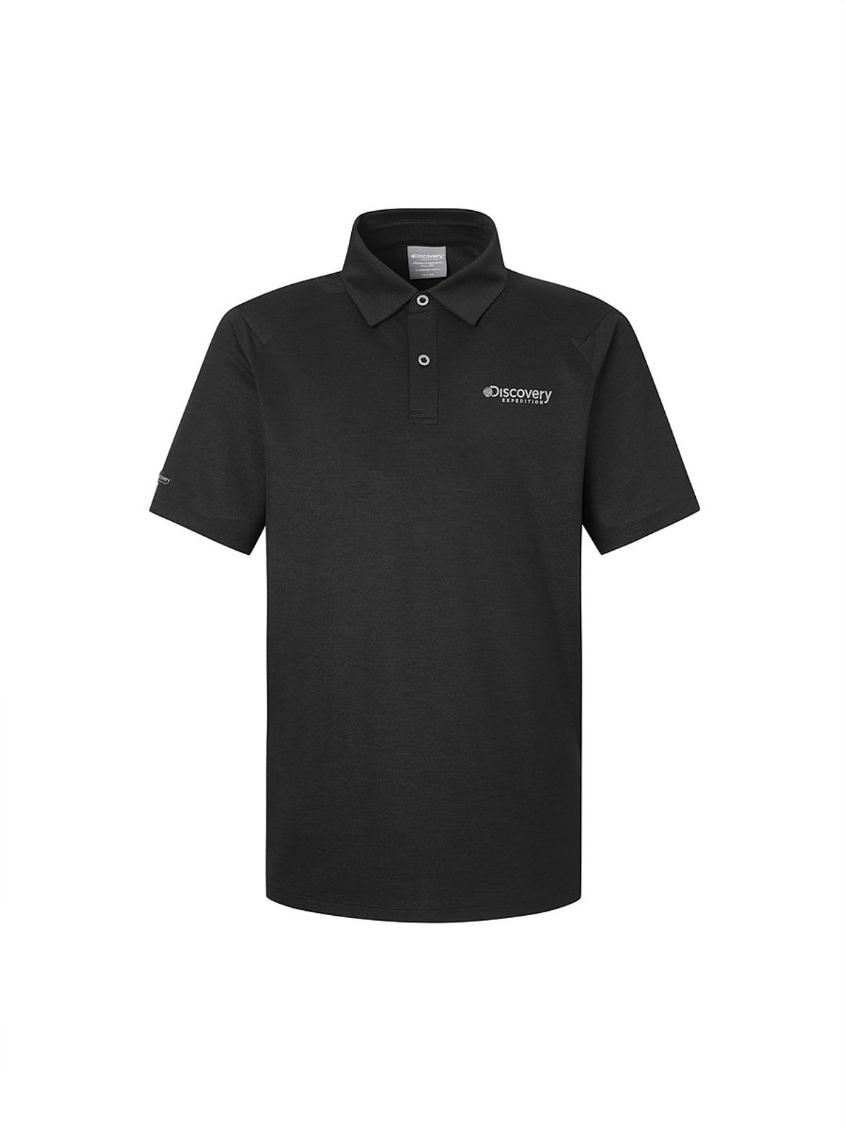 디스커버리 익스페디션(DISCOVERY EXPEDITION) 남성 라글란 UV차단 카라티 (BLACK)