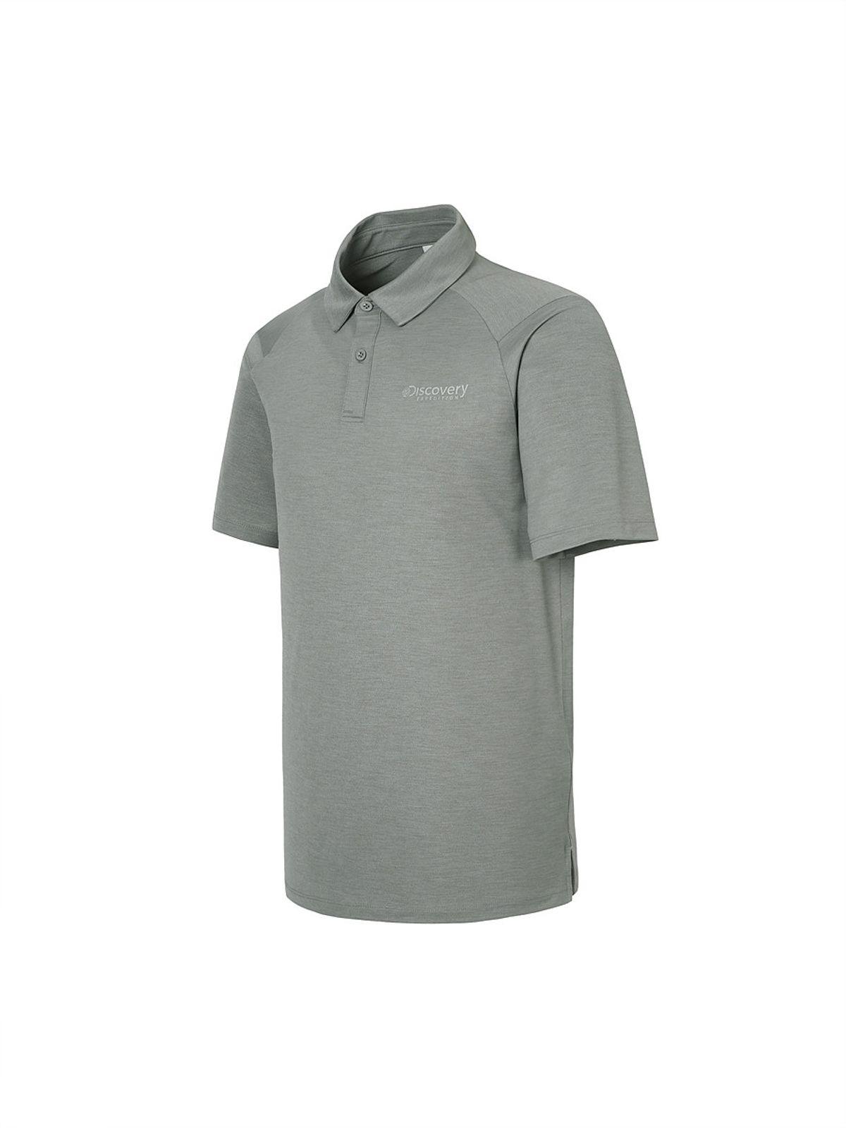 디스커버리 익스페디션(DISCOVERY EXPEDITION) 남성 라글란 UV차단 카라티 (GREY)