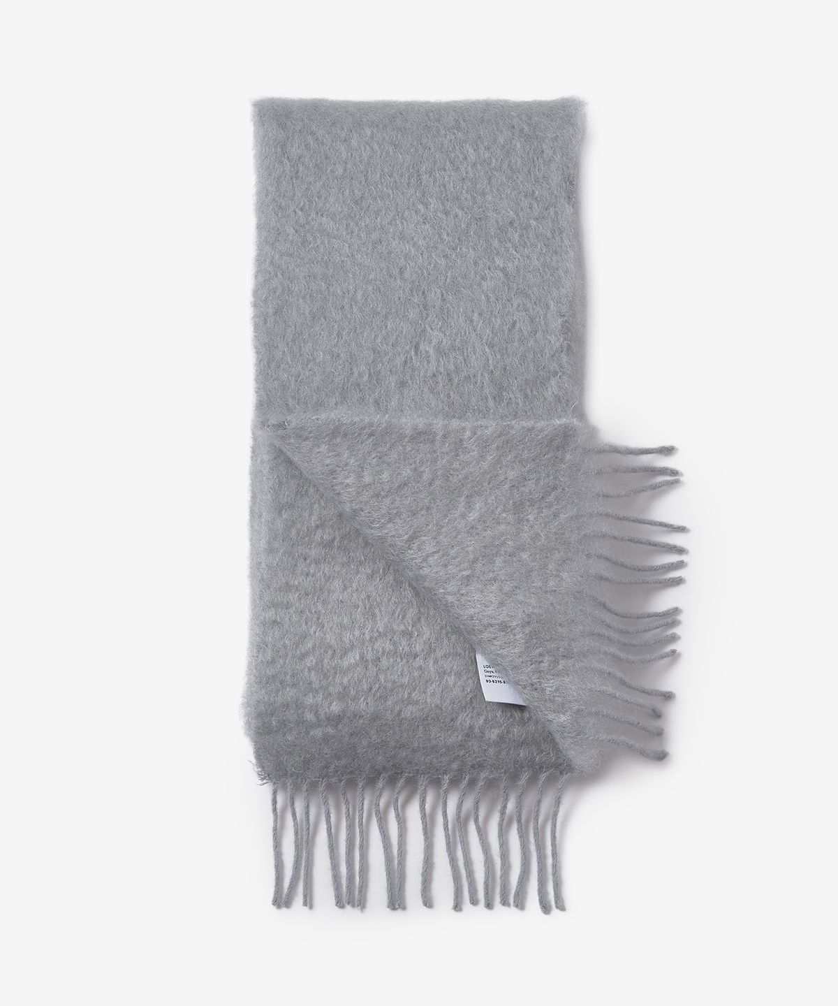 MUSINSA | LOEWE Mohair Blend Muffler - Light Grey