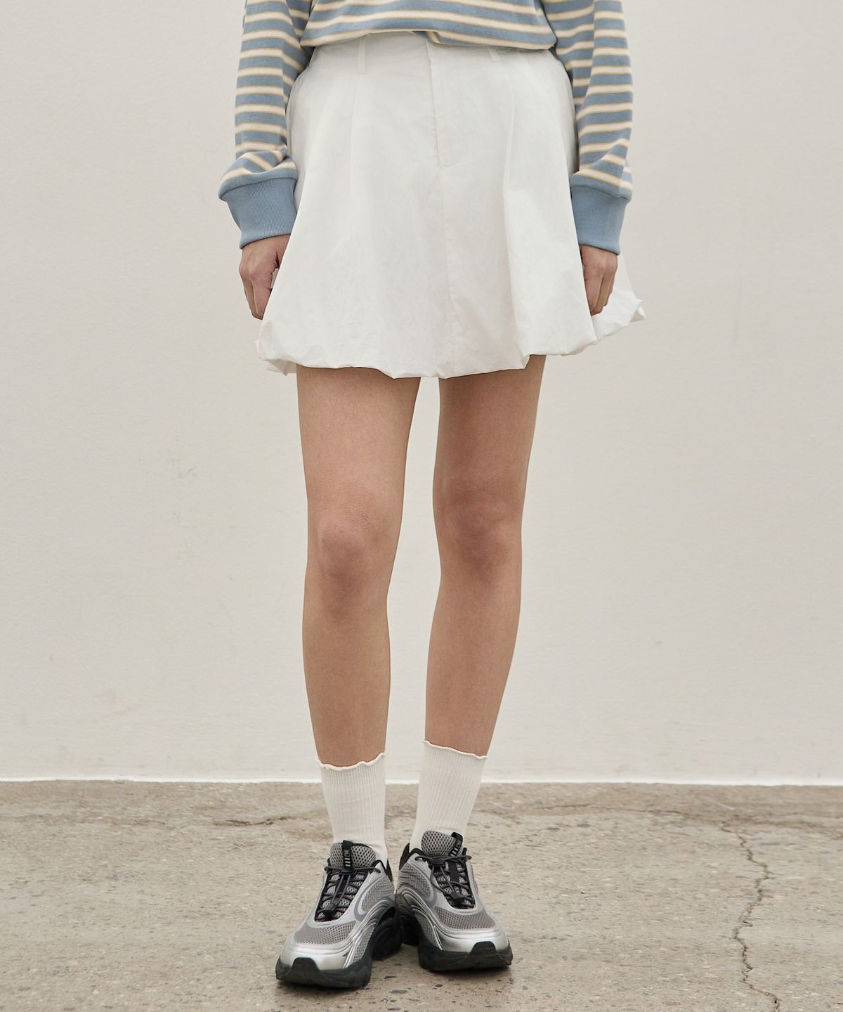 엘리오티(ELLIOTI) Nylon Balloon Skirts_2Color